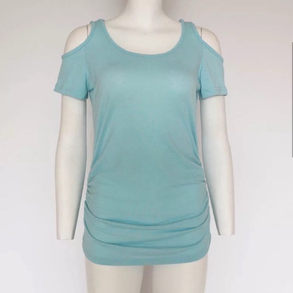 Pink Cold Shoulder Top - Picture 2 of 4